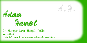 adam hampl business card