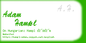 adam hampl business card